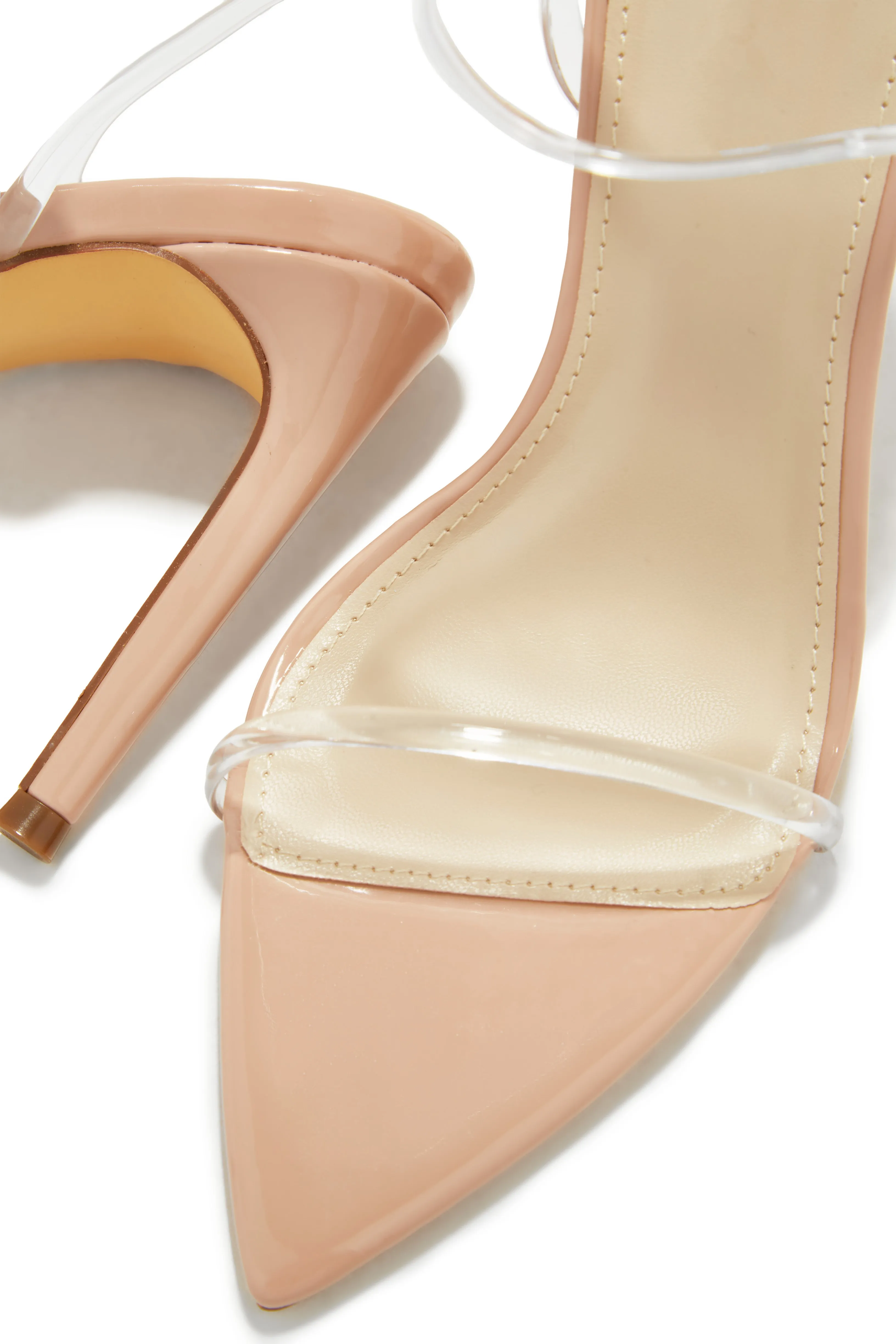 Anezia Single Sole High Heels - Clear