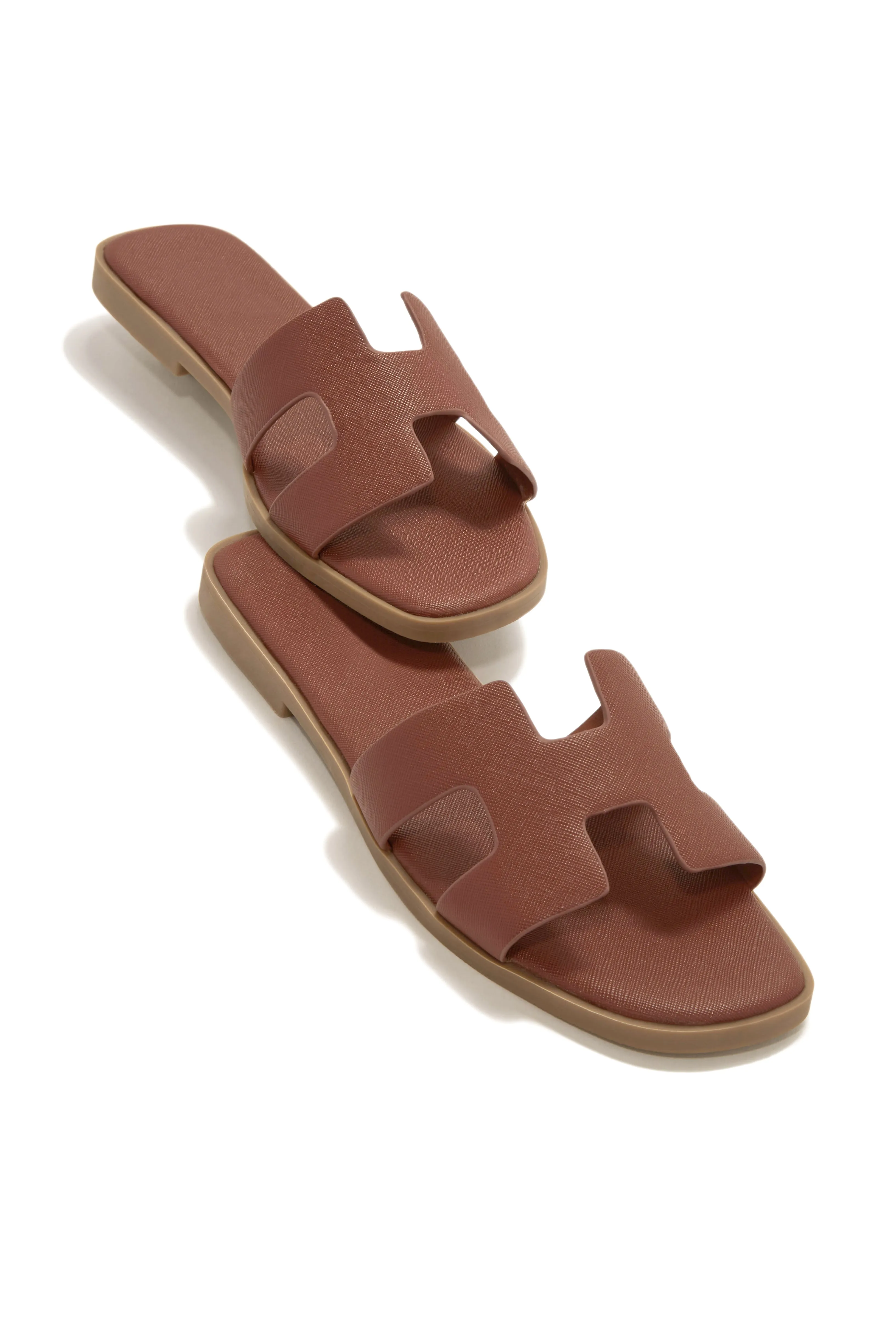 Bianka Slip On Sandals - Tan