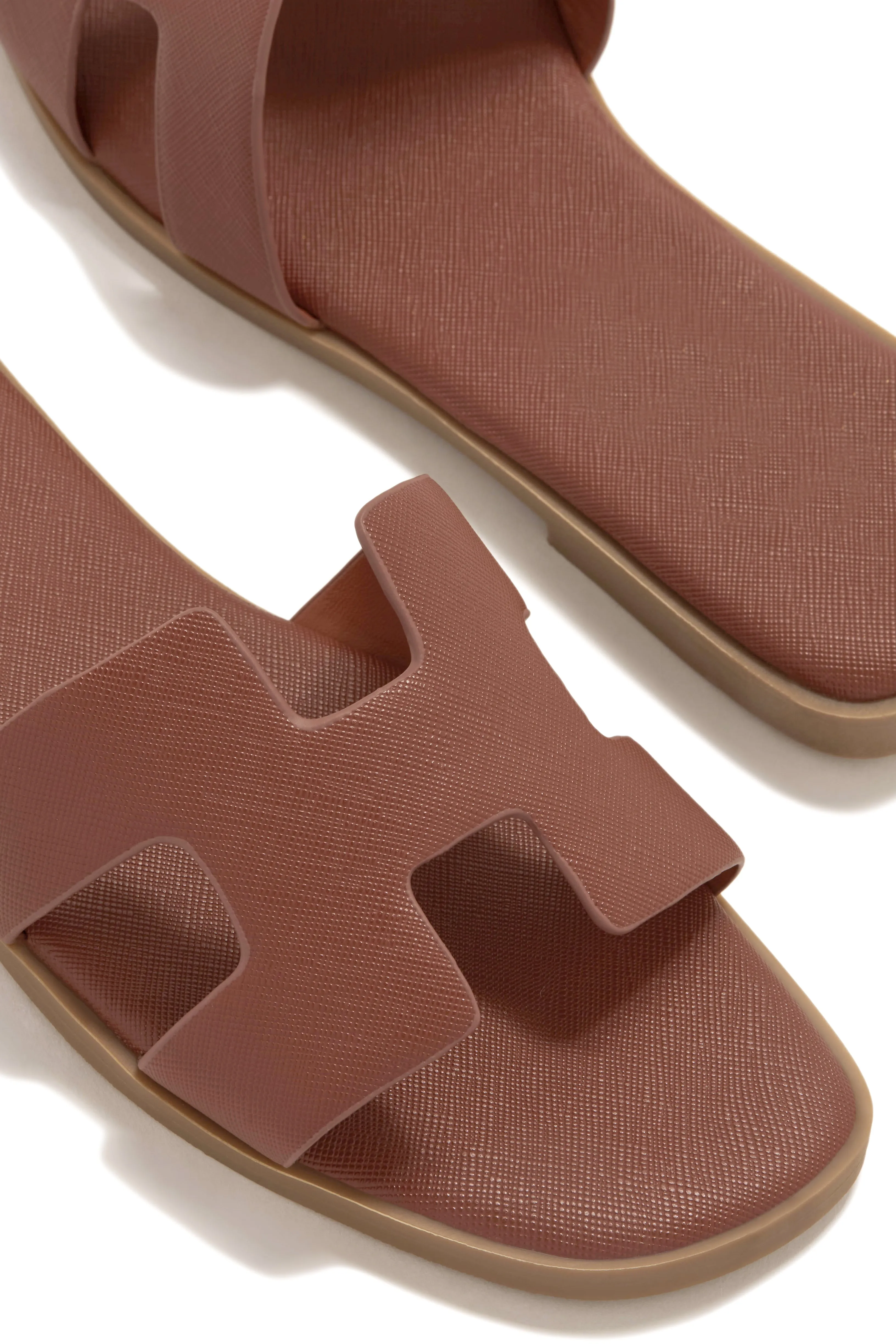 Bianka Slip On Sandals - Tan