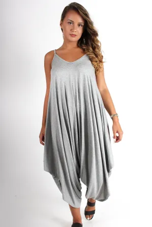 Chloe Grey Oversized Slouch Jumpsuit