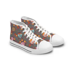 Colorful Beetles Women's High Top Sneakers