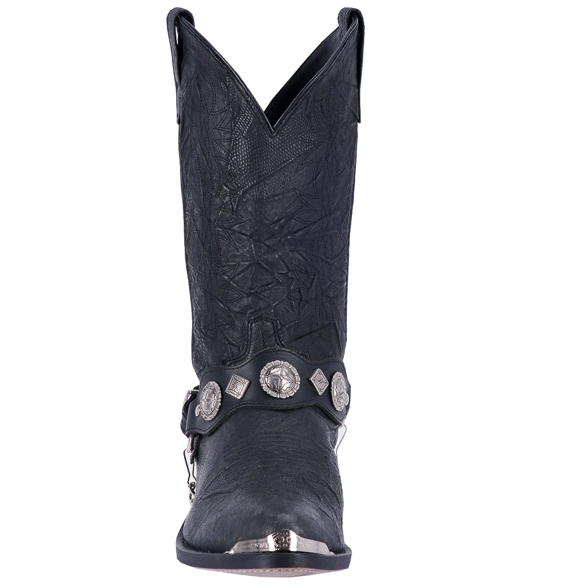 Dingo Mens Suiter Cowboy Boots Leather Black