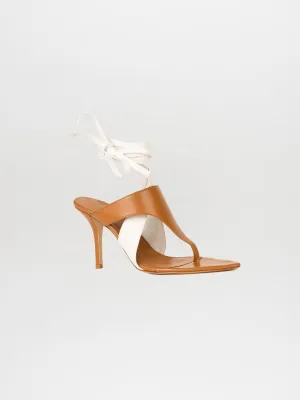 Domenico Heels Beige/White