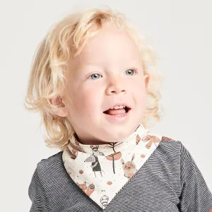 Dribble bib "Paper Gang/Navy-White Stripes"