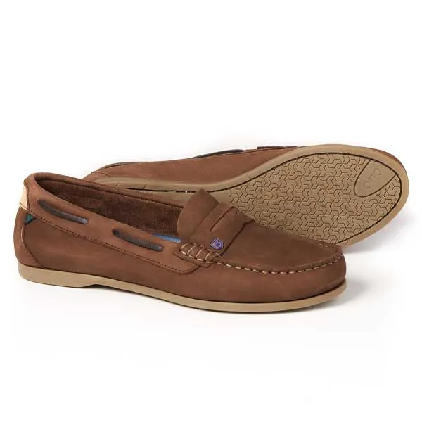 DUBARRY Ladies Belize Deck Shoes - Cafe