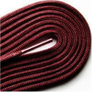 Fashion Thin Round Dress 1/8" Laces Custom Length with Tip - Maroon (1 Pair Pack) Shoelaces