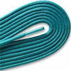 Fashion Thin Round Dress 1/8" Laces Custom Length with Tip - Turquoise (1 Pair Pack) Shoelaces