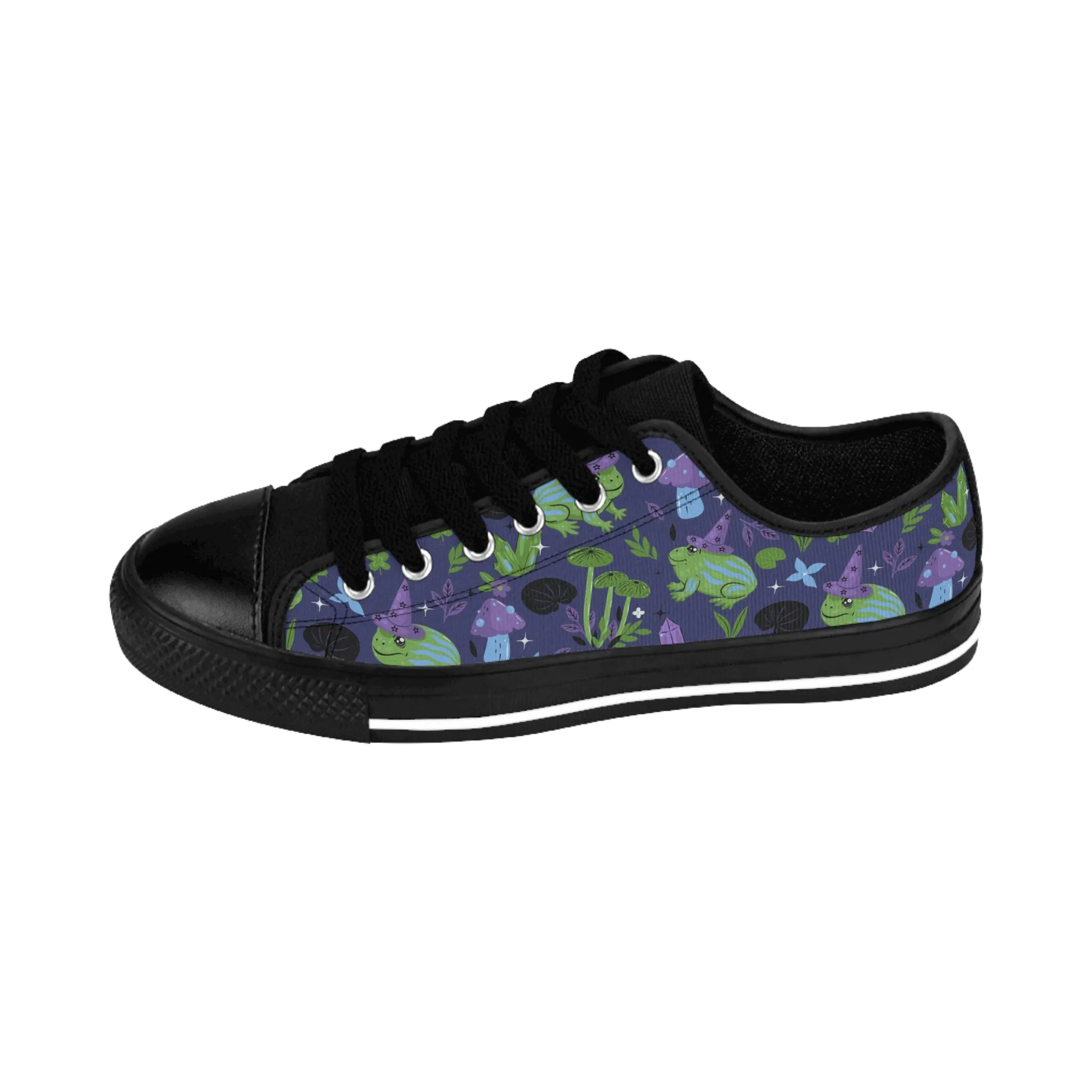 Frog with Witch Hats Women's Sneakers