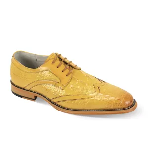 Giovani wing tip lace up shoes