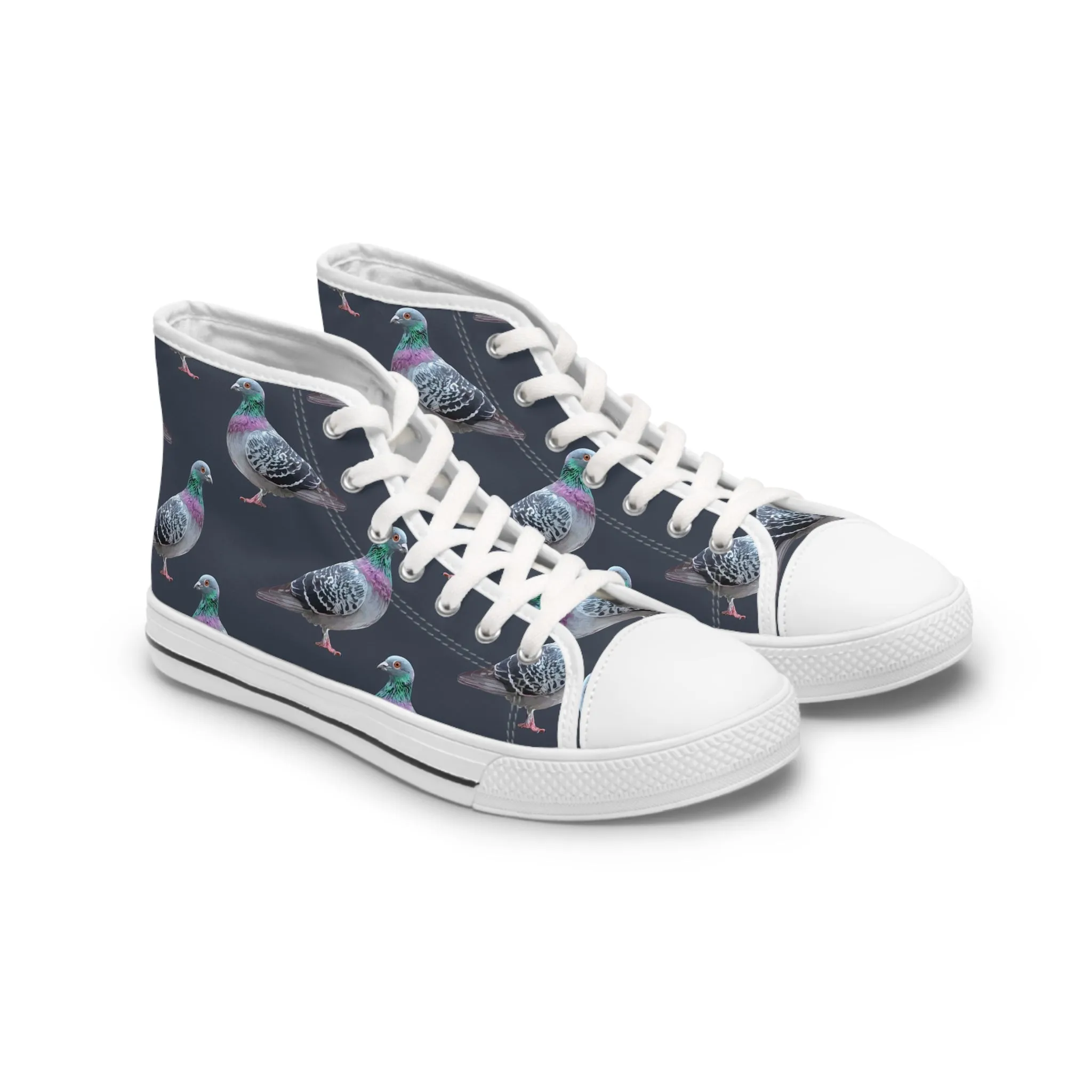 Grey Pigeon Women's High Top Sneakers