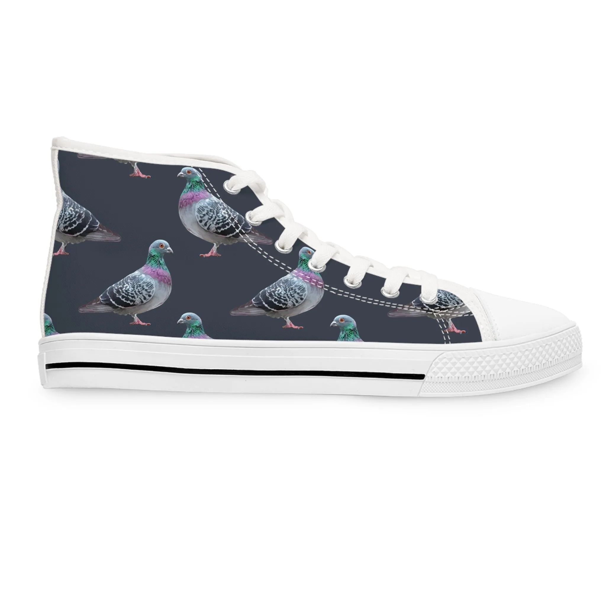 Grey Pigeon Women's High Top Sneakers