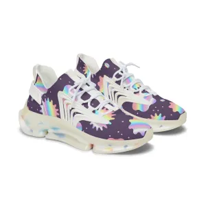 Holographic Pattern Women's Mesh Sneakers