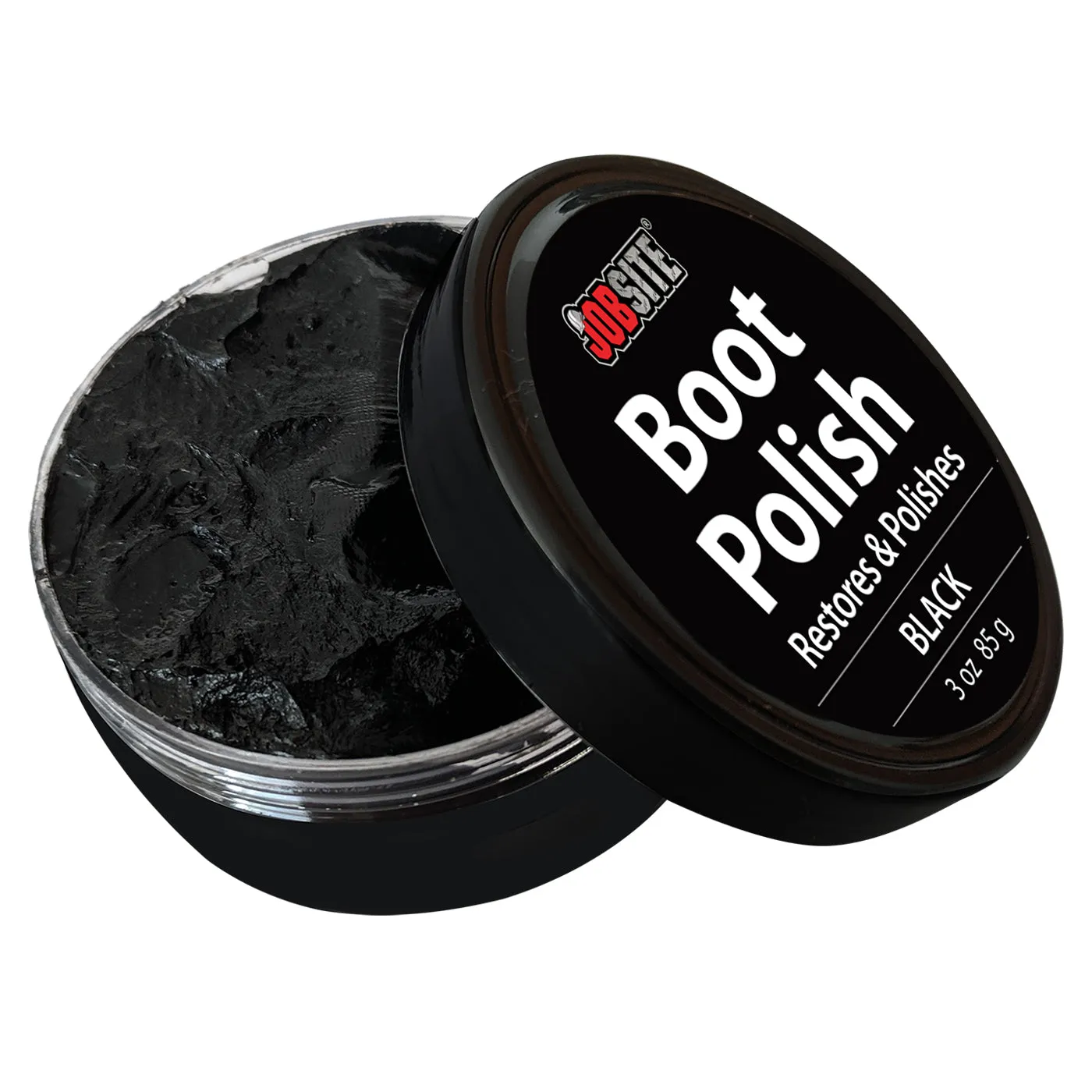 JobSite Premium Leather Boot & Shoe Polish Cream - Restores, Conditions & Polishes - 3 oz (85 g)