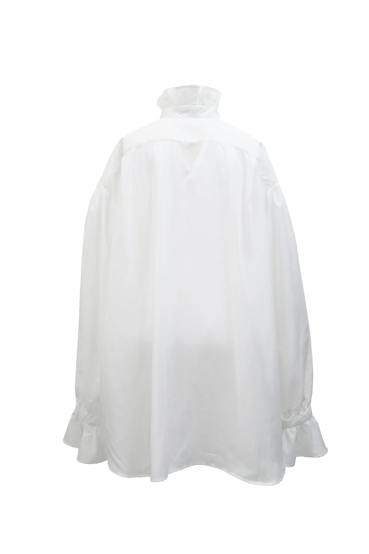 Little Flower Frill Blouse / White