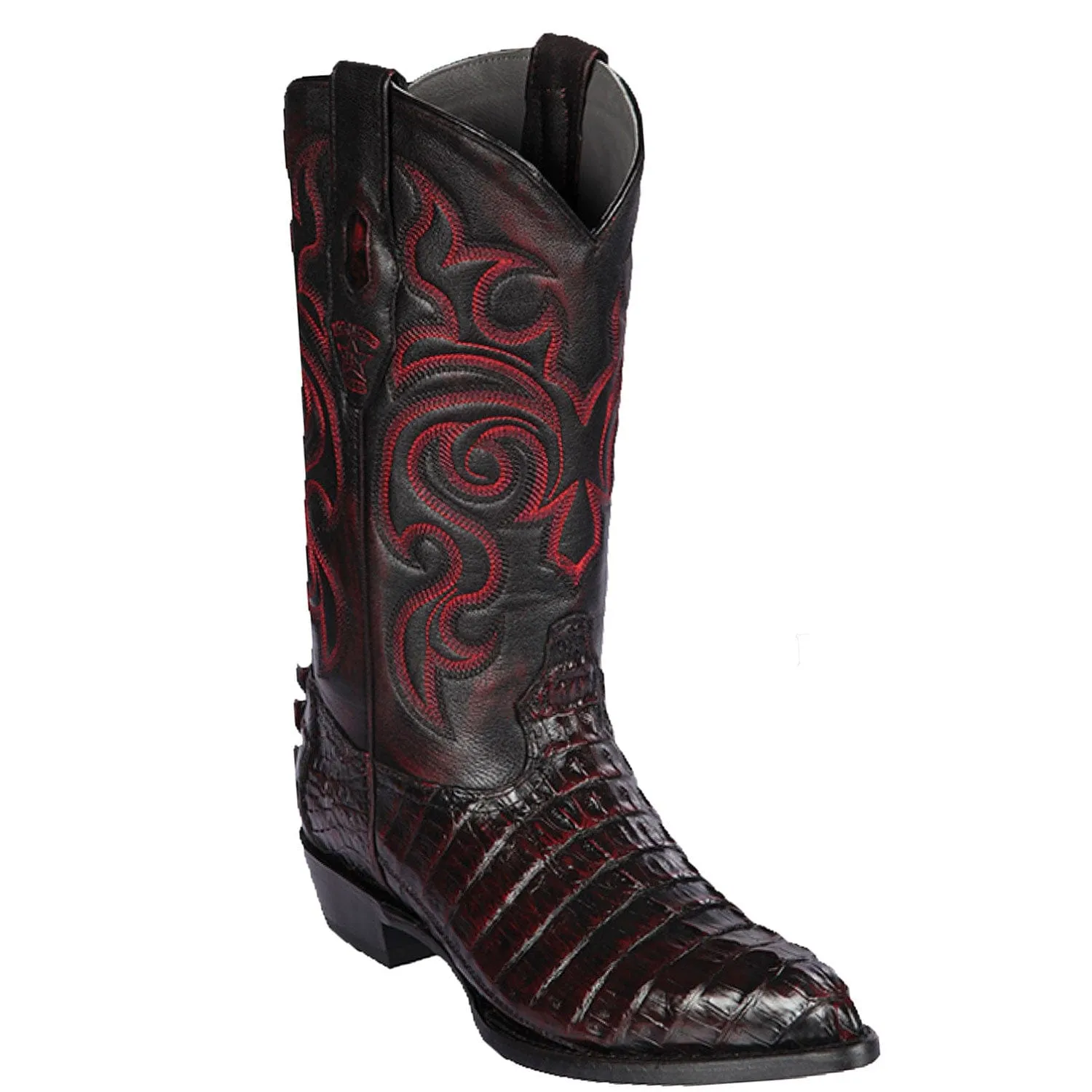 Men's Los Altos Caiman Tail J Toe Boots 9901-B