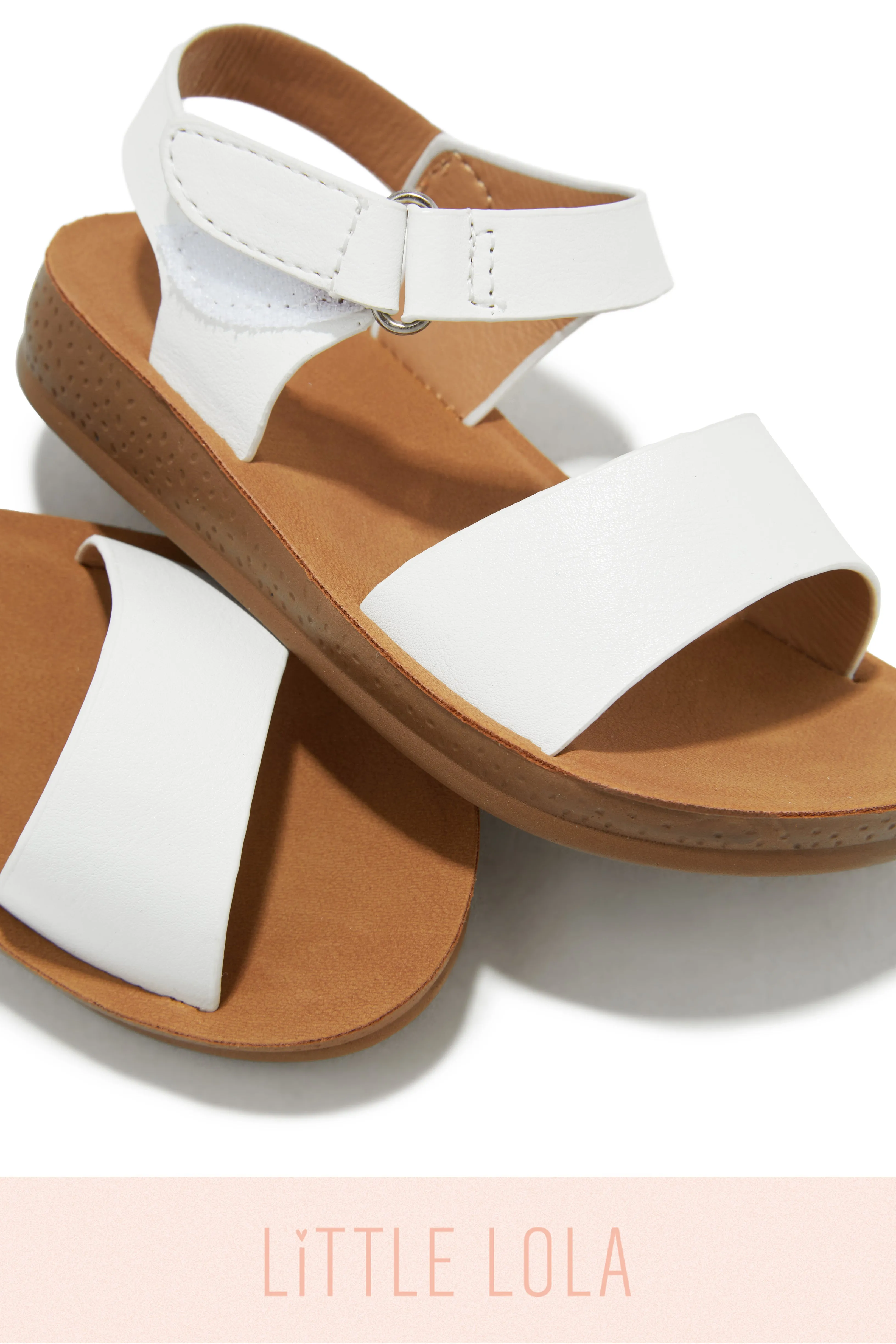 Mini Haley Sandals - White