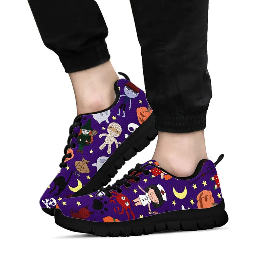 Nurse Sneaker, Nurse Halloween Pattern Sneaker Sneakers, Best Shoes For Nurses