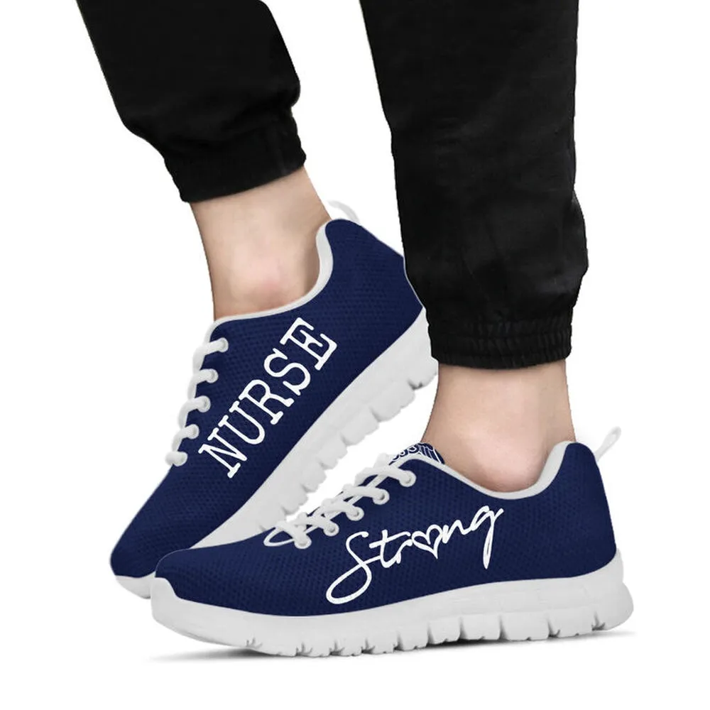 Nurse Sneaker, Nurse-Strong Navy Blue Sneakers Shoes, Best Shoes For Nurses