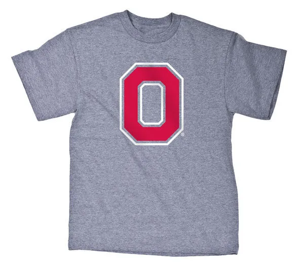 Ohio State Buckeyes Delta Pro Weight Gray Athletic O Shirt