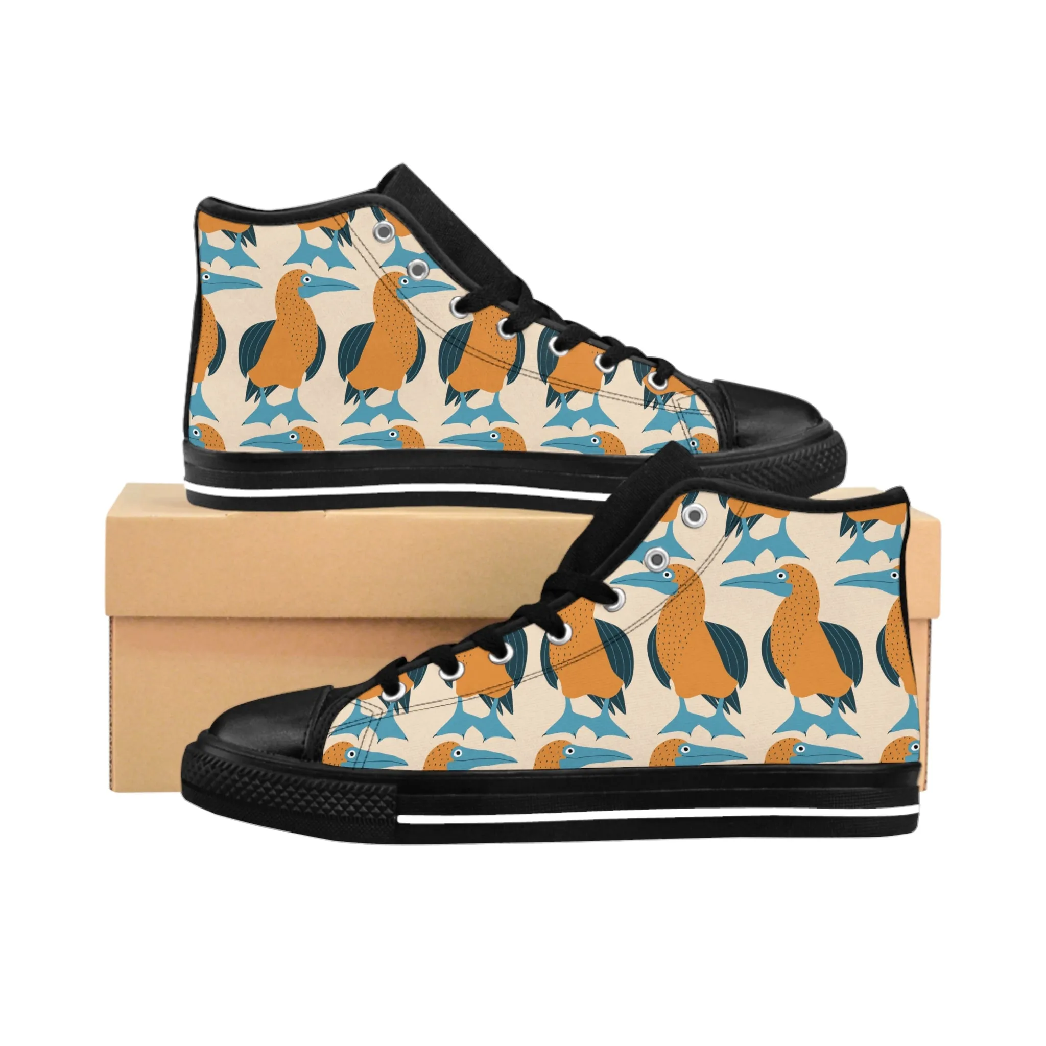 Orange Bird Men's Classic Sneakers