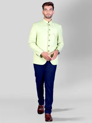 Pistachio Green Jodhpuri Suit | JadeBlue