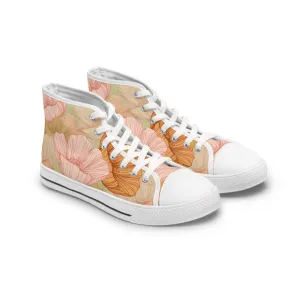 Poppy Field Flowers Women's High Top Sneakers