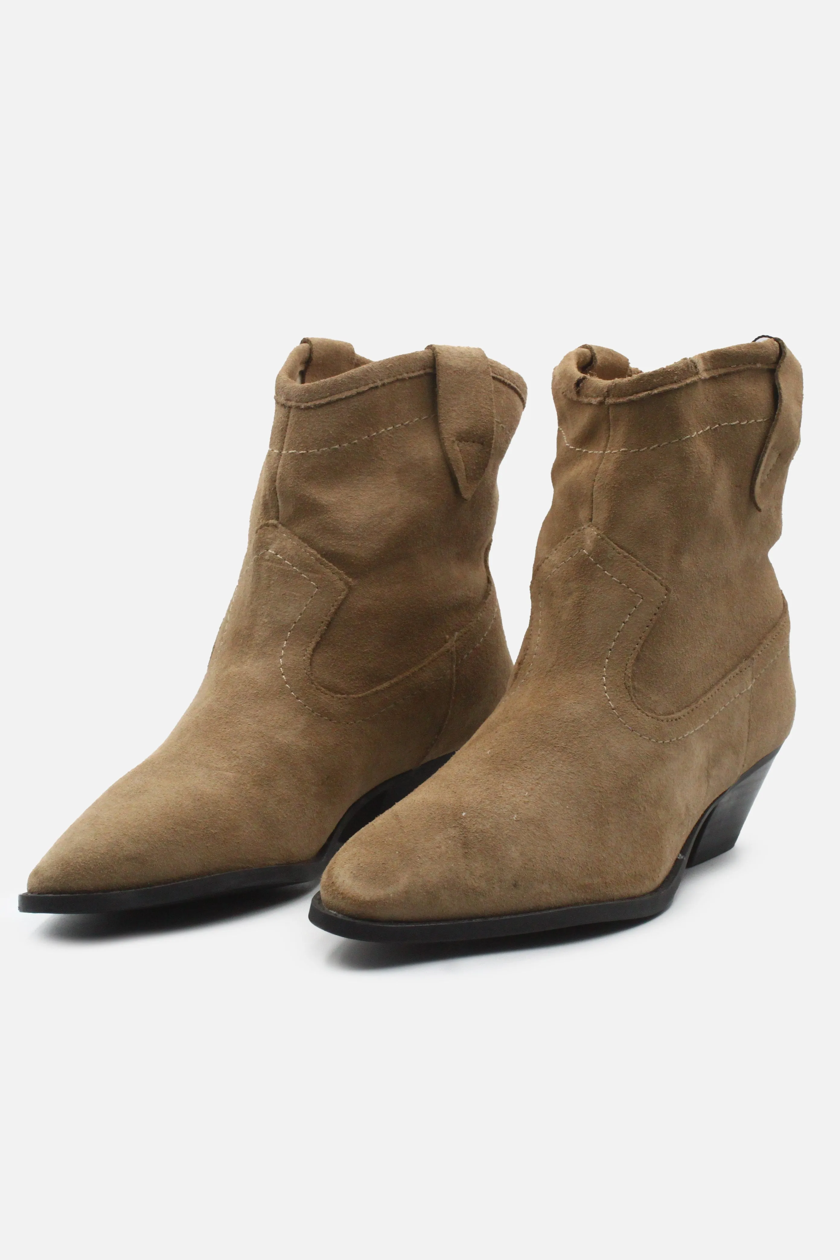 Pull & Bear Cowboy Boots | Suede