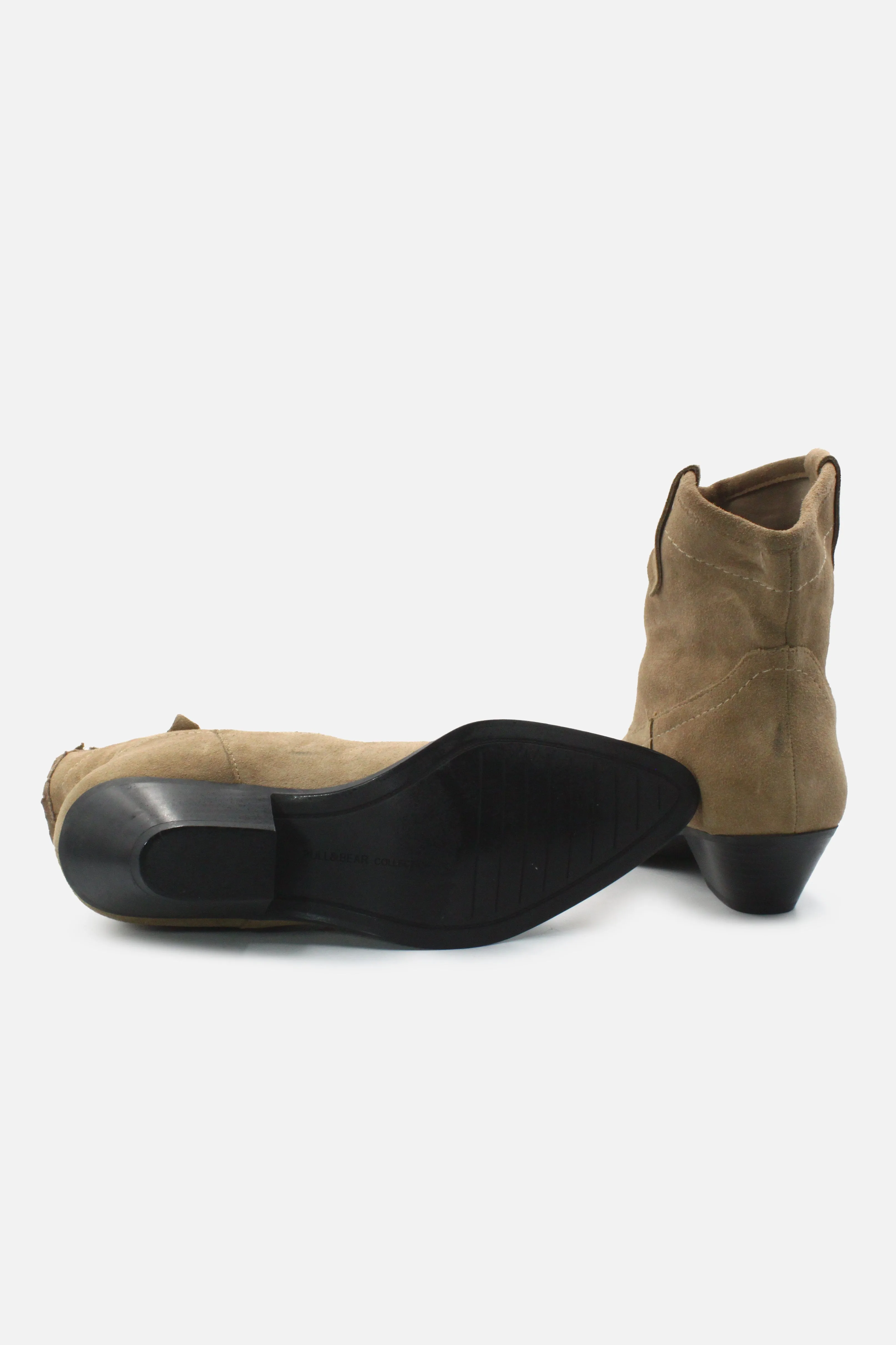 Pull & Bear Cowboy Boots | Suede