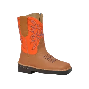 Roper Footwear Kid's Cowboy Square Toe Tan Boots