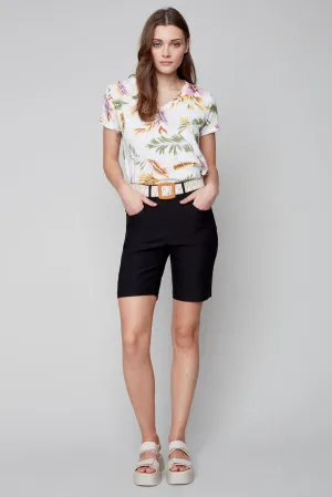 STRETCH BERMUDA SHORTS