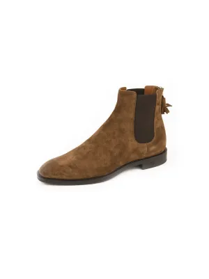 Suede Chelsea Boots - Brown