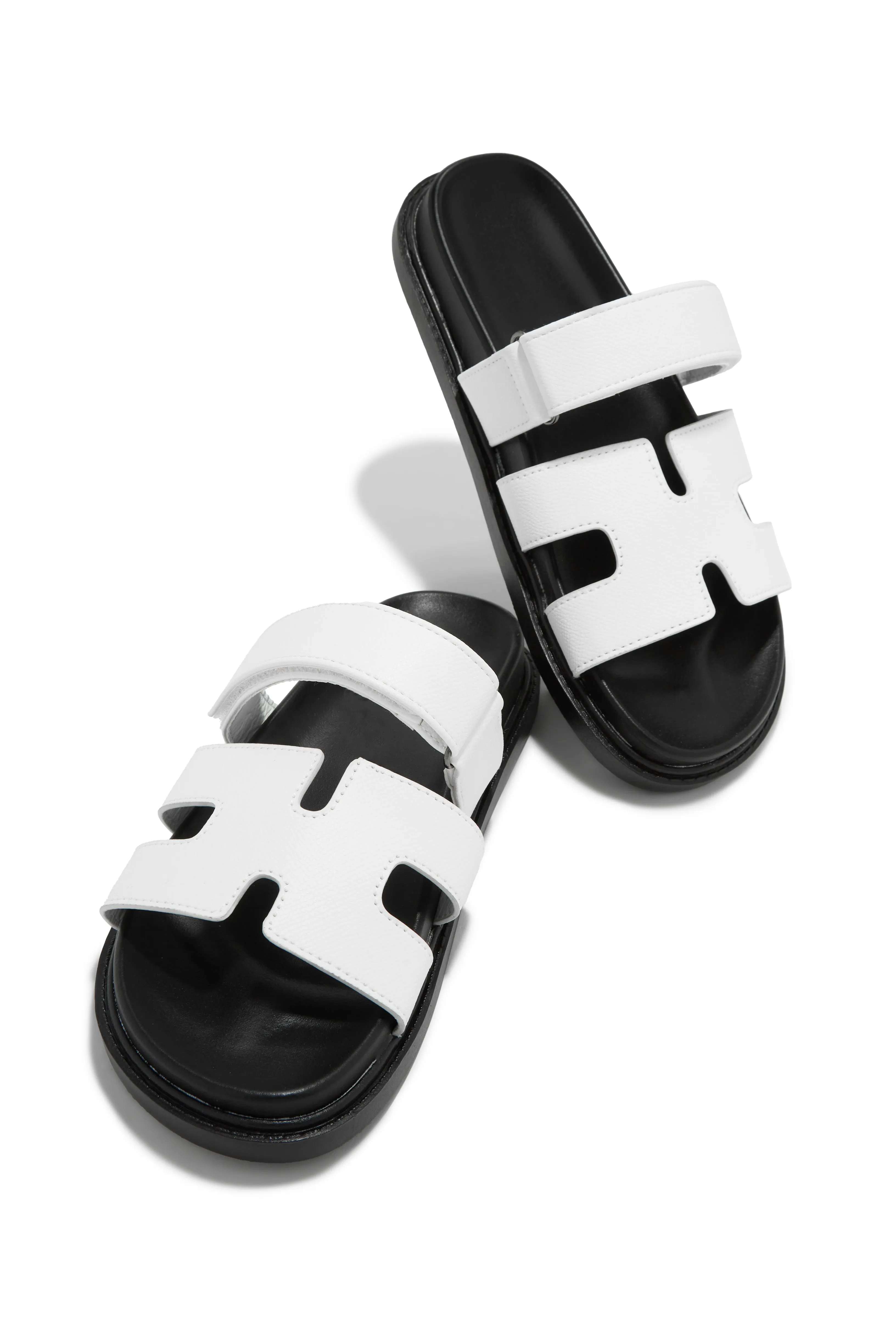 Sun Kissed Slip On Sandals - White