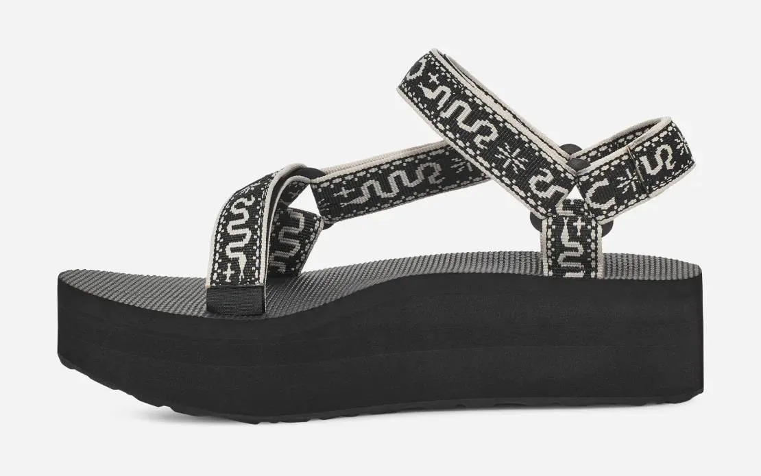 Teva Womens Flatform Universal Bandana Black Birch