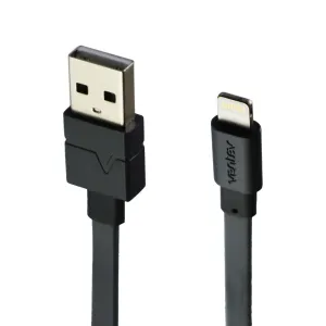 Ventev (3.3-foot) USB to 8-Pin Charge and Sync Flat Cable for iPhone/iPad - Gray